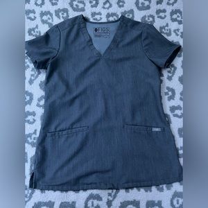 EUC Figs Casma scrub top in Graphite. Size XXS
